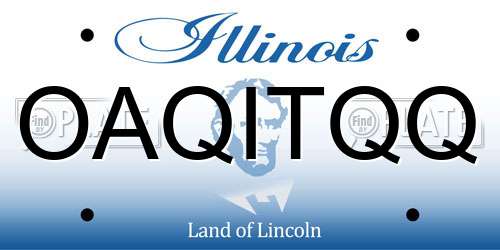 OAQITQQ Illinois License Plate