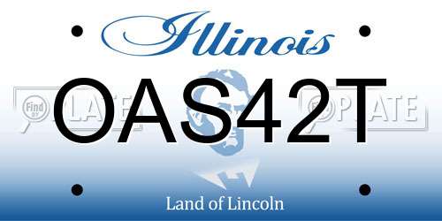 OAS42T Illinois License Plate