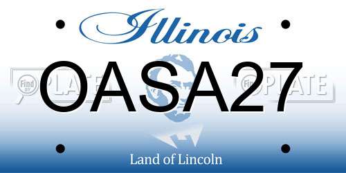 OASA27 Illinois License Plate