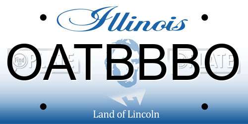 OATBBBO Illinois License Plate