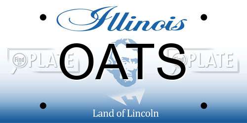 OATS Illinois License Plate