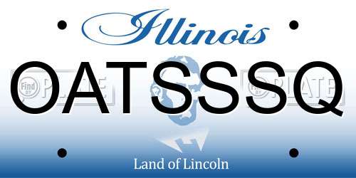 OATSSSQ Illinois License Plate