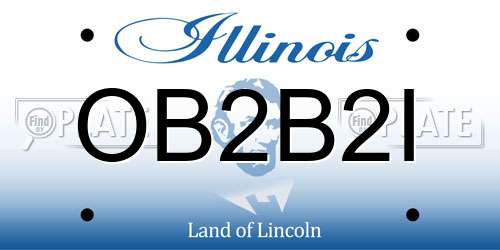 OB2B2I Illinois License Plate