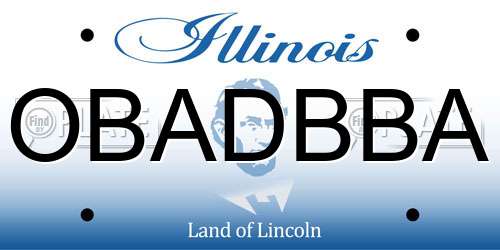 OBADBBA Illinois License Plate