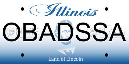 OBADSSA Illinois License Plate