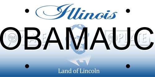 OBAMAUC Illinois License Plate