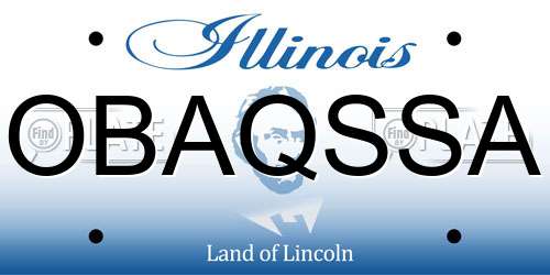 OBAQSSA Illinois License Plate