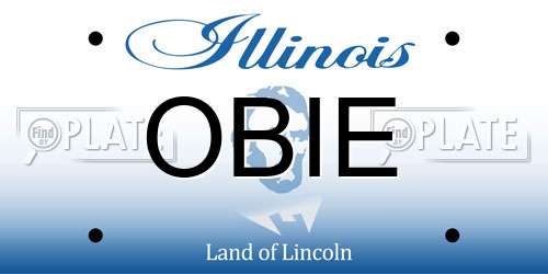 OBIE Illinois License Plate