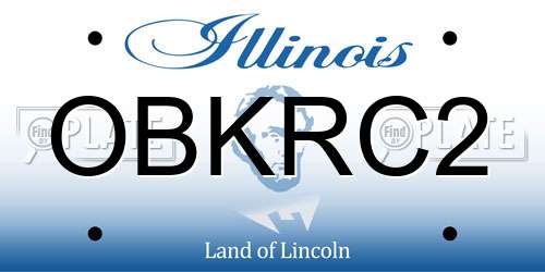 OBKRC2 Illinois License Plate