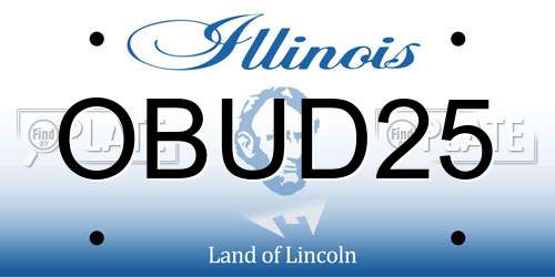 OBUD25 Illinois License Plate