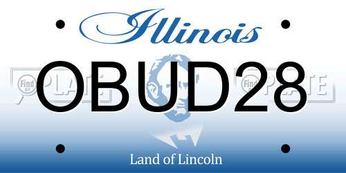 OBUD28 Illinois License Plate