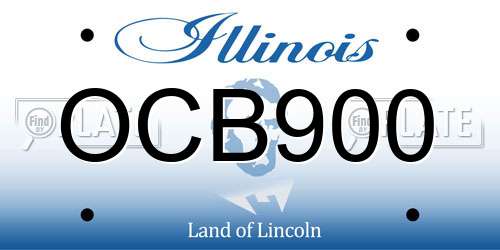 OCB900 Illinois License Plate