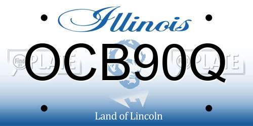 OCB90Q Illinois License Plate