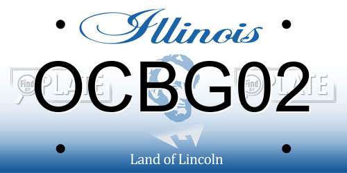 OCBG02 Illinois License Plate