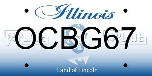 OCBG67 Illinois License Plate