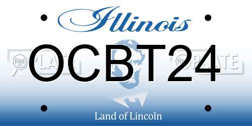 OCBT24 Illinois License Plate