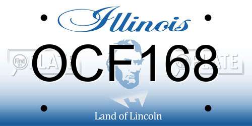 OCF168 Illinois License Plate