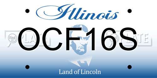 OCF16S Illinois License Plate