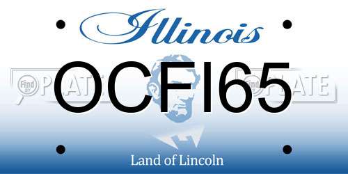 OCFI65 Illinois License Plate