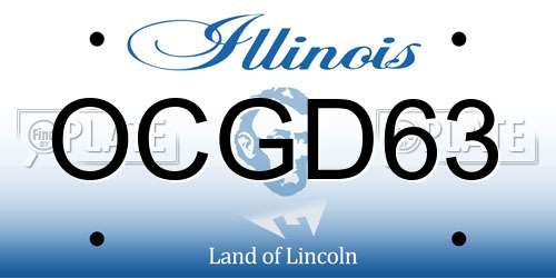 OCGD63 Illinois License Plate