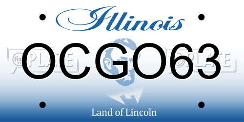 OCGO63 Illinois License Plate