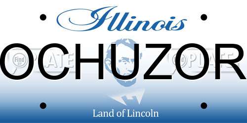 OCHUZOR Illinois License Plate