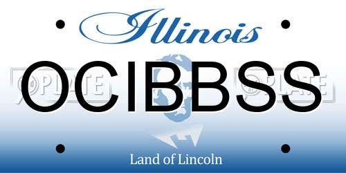 OCIBBSS Illinois License Plate