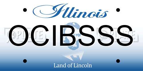 OCIBSSS Illinois License Plate