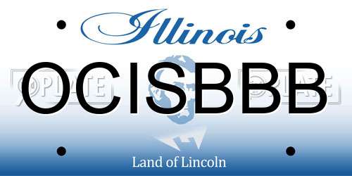 OCISBBB Illinois License Plate