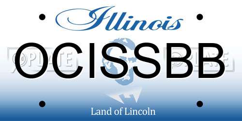 OCISSBB Illinois License Plate