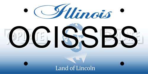 OCISSBS Illinois License Plate