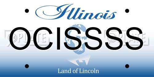 OCISSSS Illinois License Plate