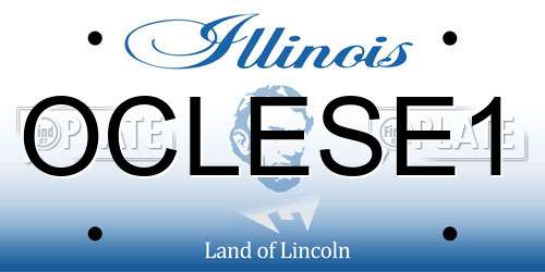 OCLESE1 Illinois License Plate