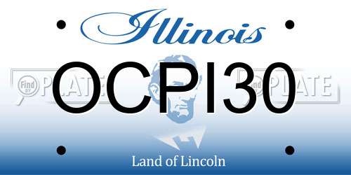 OCPI30 Illinois License Plate