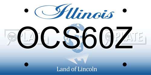 OCS60Z Illinois License Plate