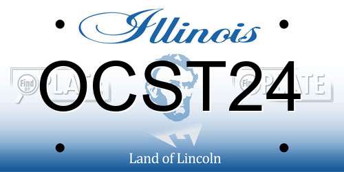 OCST24 Illinois License Plate