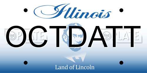 OCTDATT Illinois License Plate