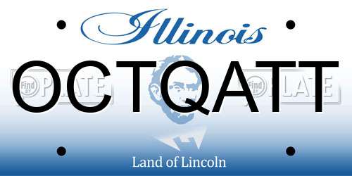 OCTQATT Illinois License Plate