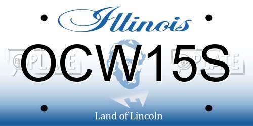 OCW15S Illinois License Plate