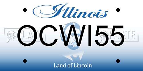 OCWI55 Illinois License Plate