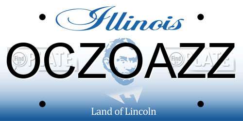 OCZOAZZ Illinois License Plate