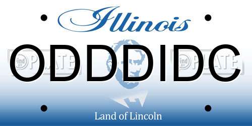 ODDDIDC Illinois License Plate
