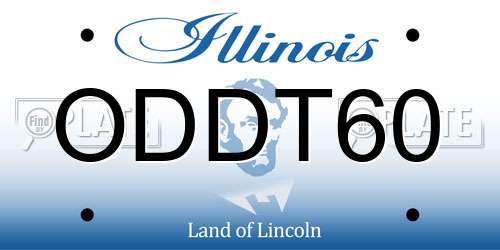 ODDT60 Illinois License Plate
