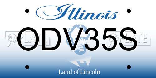 ODV35S Illinois License Plate