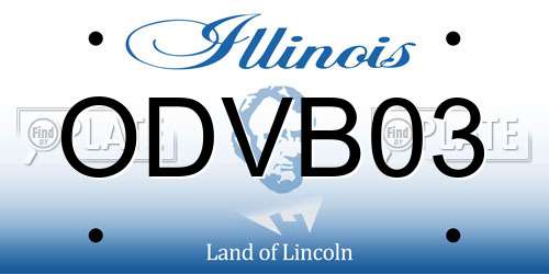 ODVB03 Illinois License Plate