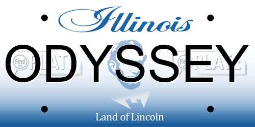 ODYSSEY Illinois License Plate