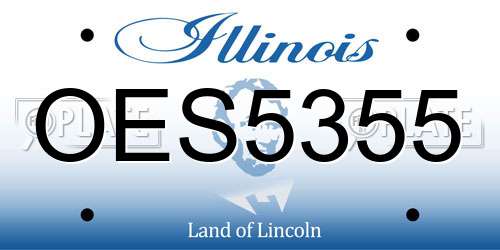 OES5355 Illinois License Plate