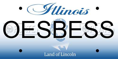 OESBESS Illinois License Plate