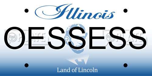 OESSESS Illinois License Plate