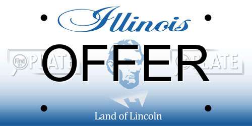 OFFER Illinois License Plate